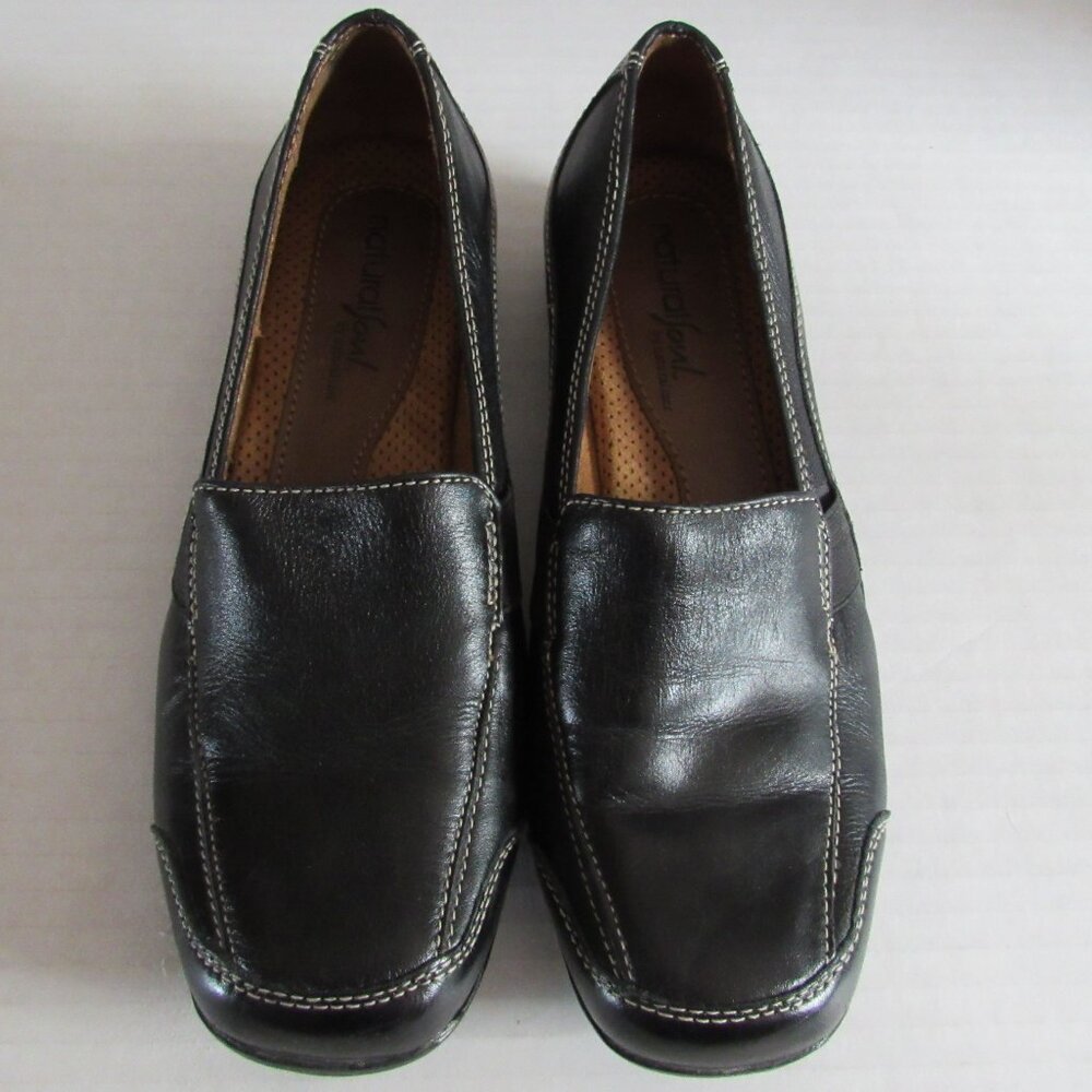 Natural Soul by Naturalizer Black Slip On Loafer Dress Shoe Size 6 Med
